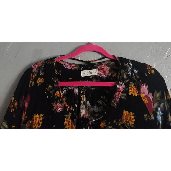 Natural Life Women's Dress Size S,Floral, Rayón, 15.5 Inch Of Arm To Arm (Total - Picture 4 of 8
